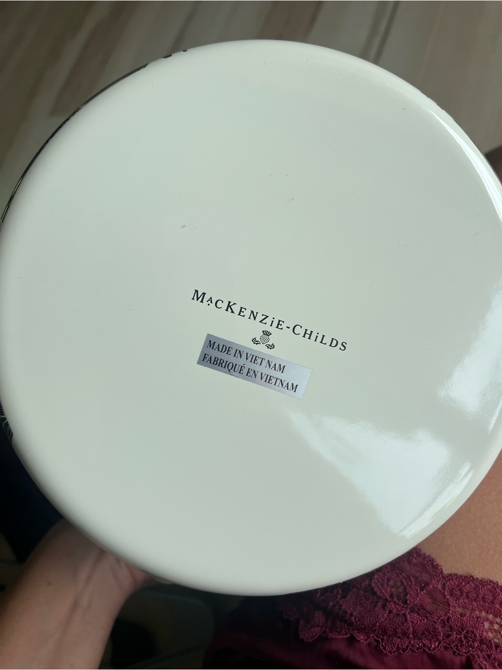 MacKenzie-Childs Sterling English Garden Tea Kettle - Picture 4 of 4